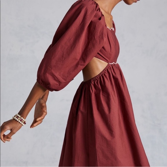 NWT Anthropologie Forever That Girl Scalloped Mini Dress Sz XL - Picture 2 of 15